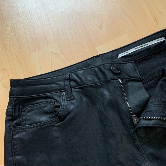 Black Zara Jeans Size 6 - Picture 2 of 10